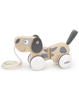 Дерев'яна каталка Viga Toys Песик (51614)