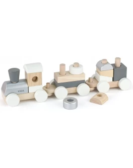Дерев'яний потяг Viga Toys Екокубікі (51611)