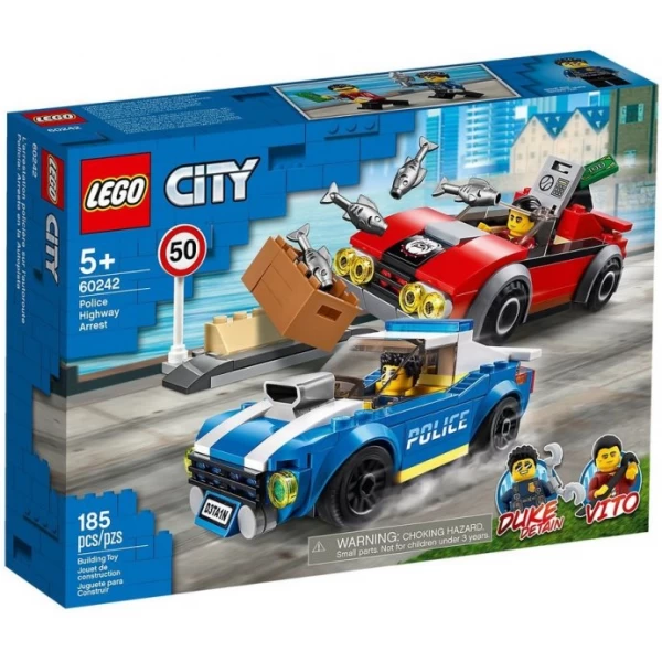 Конструктор LEGO City Поліцейський арешт на автостраді (60242)