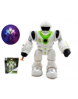 Робот поліцейський ходить, світлові та звукові ефекти, стріляє ракетам 20 см (0820)