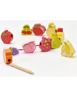 Дерев'яна шнурівка Classic World Фрукти (5010)