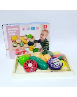 Дерев'яна гра Vivi Wood Toy Продукти на липучках (С 39280)