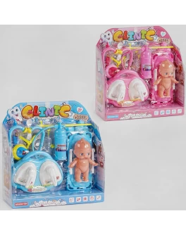Ігровий набір лікаря з пупсом, підсвічування, звук (1368-8803 B/E)