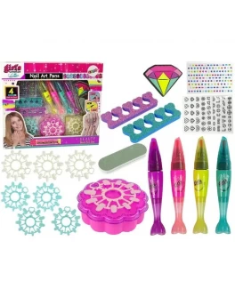 Манікюрний набір Qunxing Toys арт-ручки, накладні нігті, стрази, роздільники для пальців (МВК 397)