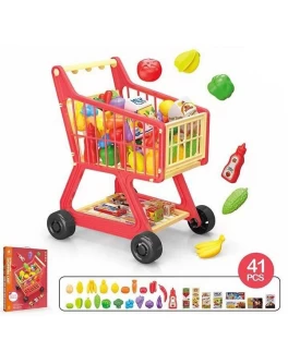 Тележка дитяча з продуктами, 41 елемент (W 071 A)