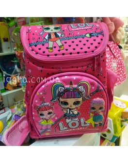 Рюкзак шкільний каркасний L.O.L. з 3D принтом, 1 відділення, 3 кишені, ортопедична спинка (С 43647)