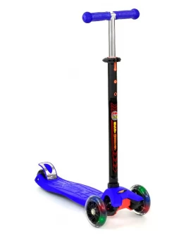 Самокат трехколесный Best Scooter maxi светящиеся колёса (руль 67-90 см) - igs 466-113