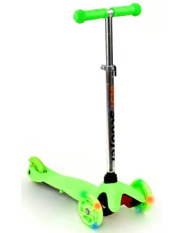 Самокат трехколесный Best Scooter mini , руль 65 см, светящиеся колёса (466-112) - igs 466-112 