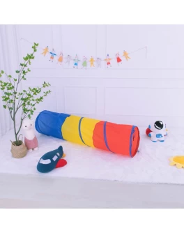 Тунель-труба дитячий триколірний ігровий 180 см (0056)