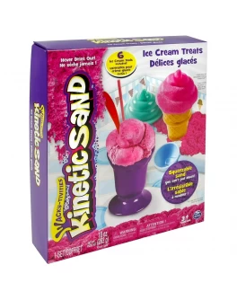 Кинетический песок Kinetic Sand Мороженое, розовый + формочки (71417-1) - KDS 71417-1