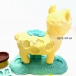 Тісто для ліплення HAPPY Альпака, 6 кольорів пластиліну, молди (SM 8080)